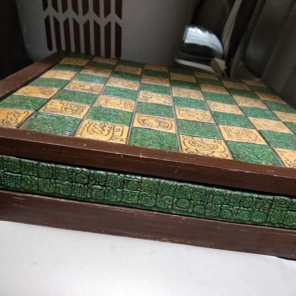 Aztec chess set